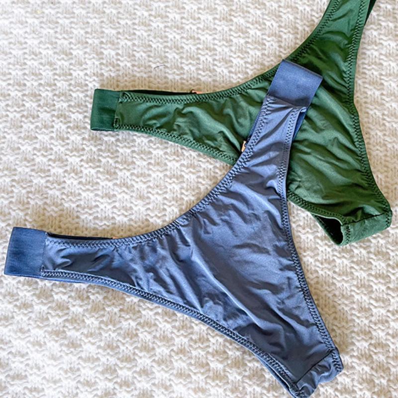 Frauen Sexy Höschen Sommer Seide G-String Mode V Wort 6 Farbe Unterwäsche Nahtlose Atmungsaktive Thongs Damen Dessous Dessous