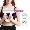 Muscle Massager Head Waterproof Silicone Replacement Head Accessory for   Tissue Massager Purple