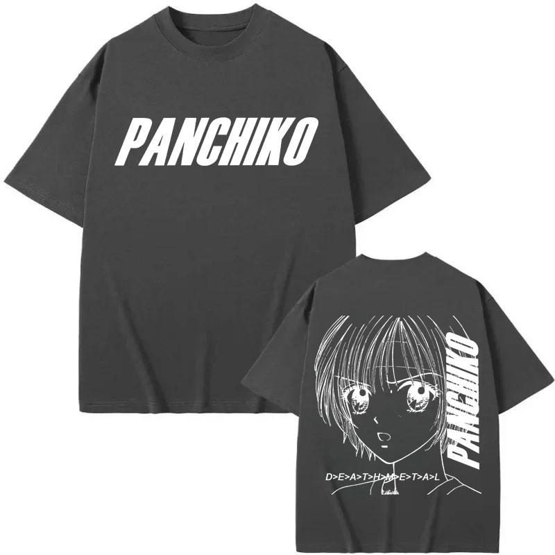 Limitované album Panchiko DEATHMETAL Merch Módní rockové tričko s krátkým rukávem Vysoce kvalitní bavlna Nadměrné tričko Unisex