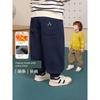 Right European Style Boys' R Series Thickened Trousers with Fleece, Warm Casual Pants, New Winter Children's Clothing for Babies
