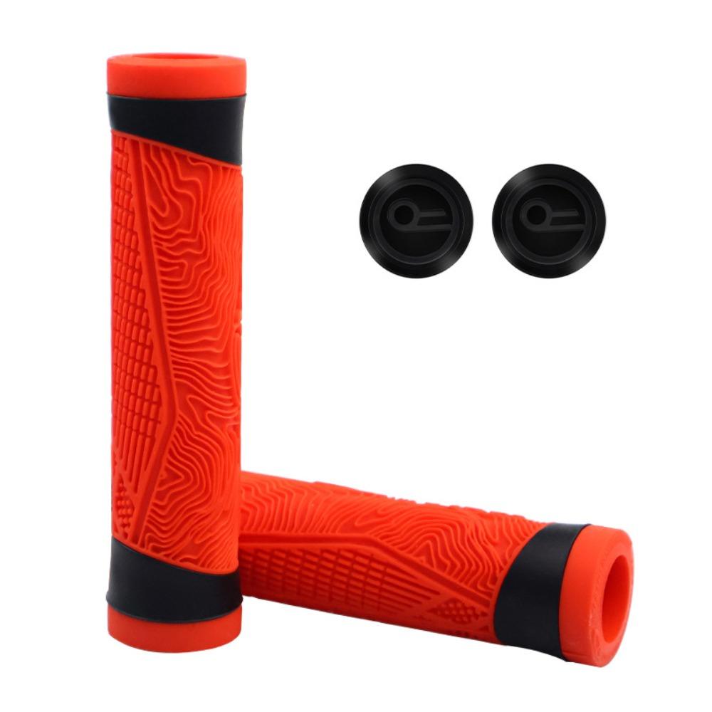 

Ultralight Bicycle Handle Bar Grips 5 Colors Handlebar Cover Silicone Bike Grips Outdoor Sports червоний
