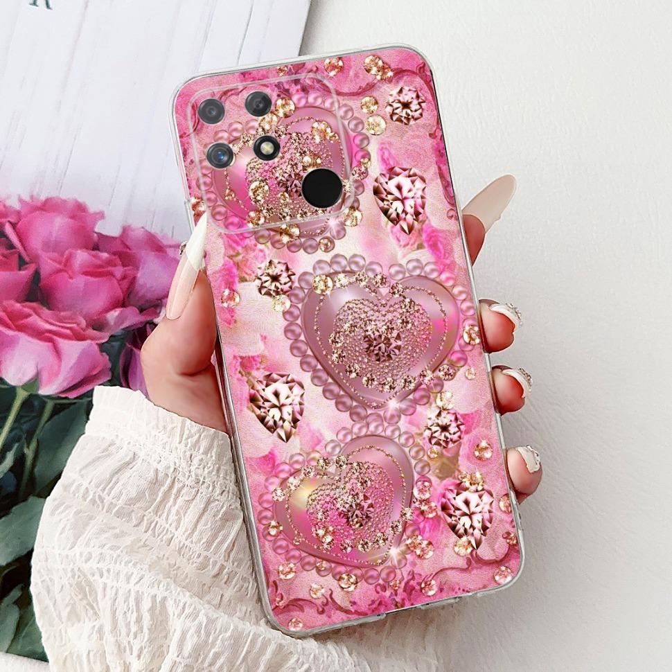 Soft Full RMX3430 Protective Cover For Realme Narzo 50A Casing Cat Pattern For Realme Narzo 50A Narzo50A Silicone Covers Case