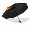 1pc Fiery Green Dragon Automatic Opening and Closing Umbrella, Lightweight 3-Fold, With Cute Cartoon Characters, Suitable for Home, Outdoor and D