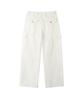 Leondi Chevron Field Cargo Pants - Ivory