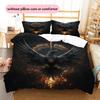 Flash eagle  Pattern Bedding Quilt Set Quilt Cover Pillowcase Home Decoration  Gift (1 * duvet cover + 2 * pillowcase, without core)