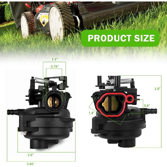 799584 Carburetor For TB110, TB200, 09P702, 103M02, 550EX, 625EX, 675EX, 725EXI Series 6.75-7.25HP Engine, 16C Lawn Mower Carburetor Replacement For