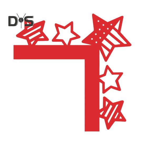 Patriotische Türeckendekoration, 4. Juli, Türrahmendekoration, Holz-Türeckenaufsatz, Ornament für den Gedenktag, den Unabhängigkeitstag, den Veteranentag