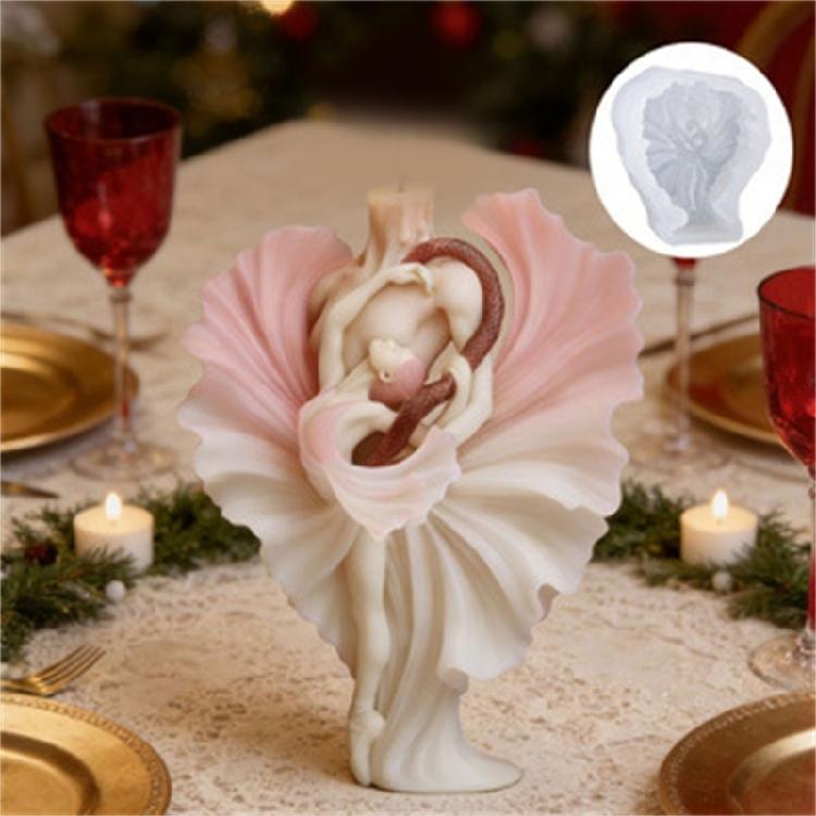 3D Snake Coiled Heart Pattern Silicone Mould For Professional And Hobbyist Candle Maker