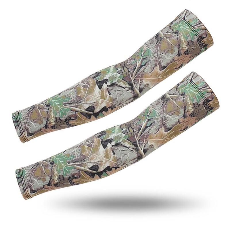Bingqiku Tactical Camouflage Sun Protection Arm Sleeves One Size