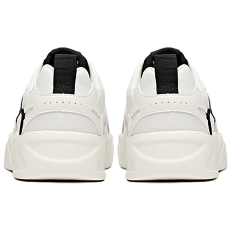 Anta Slip-Resistant Cushioning Wear-Resistant Low-Top Skateboard Shoes Men's Black White Sneakers 112038046-1