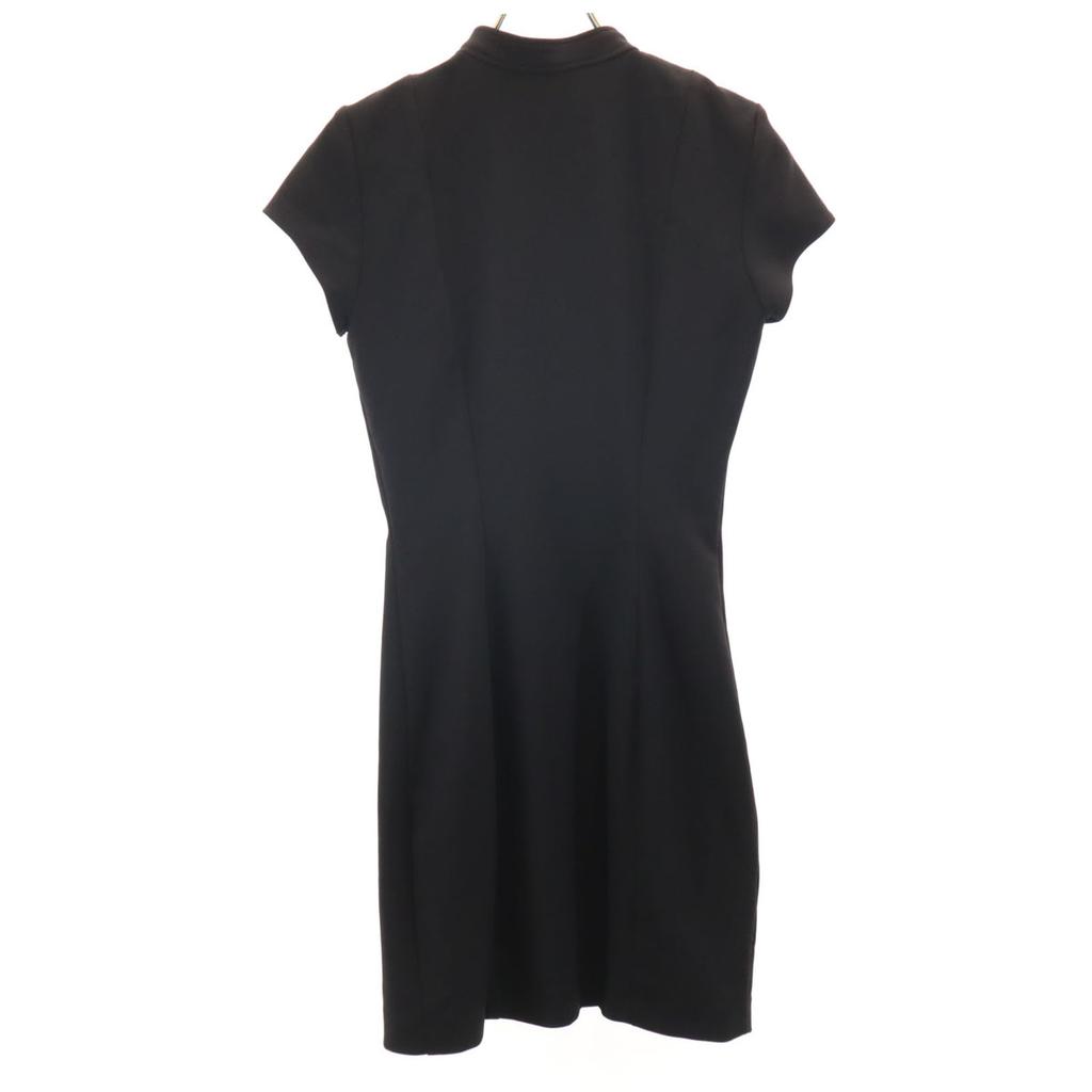 Unused ZARA French Sleeve Front Zip Mini Dress XS Black Women Used