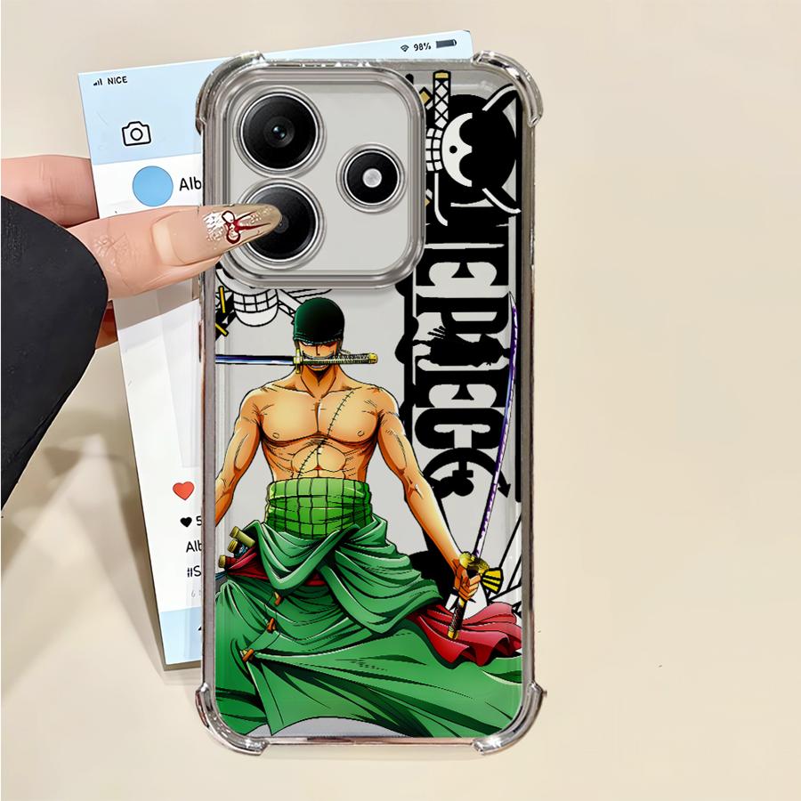 

Мультяшный чехол-бампер One Piece для Redmi Note 14 Pro Plus K80 12 11 Note 13 10 Lite A3 A5 13C 11s 9 Pro Redmi Note 13 Pro 4G