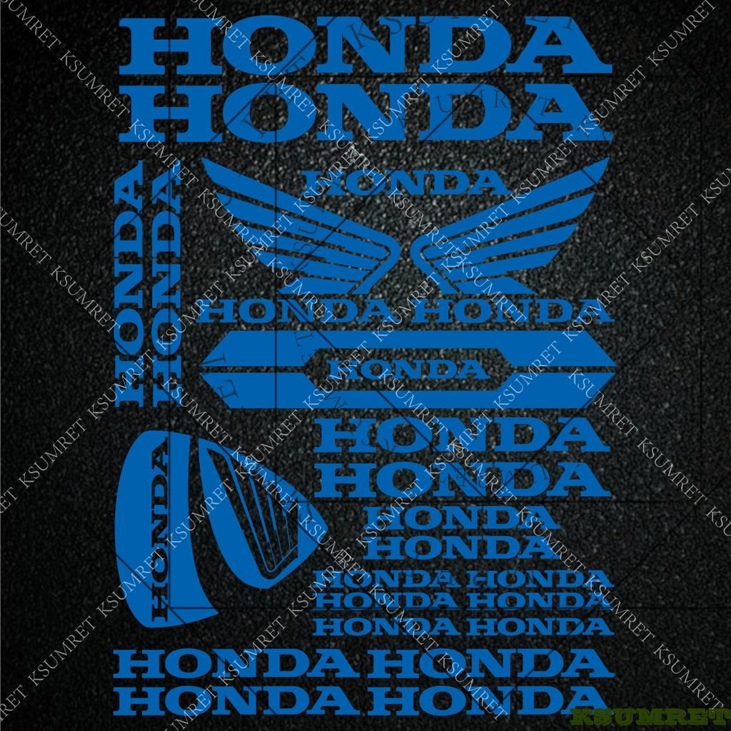 For Honda Stickers Motorcycle Sticker Decal Helmet Moto Modification Reflective Decals