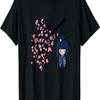 Usaburo Kokeshi Doll and  Sakura Cherry Blossom T-Shirt
