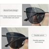 Fashion Oversized Vintage Cat Eye Sunglasses Women Trending Driving Eyewear Sun Shades Metal Frame Street Sunglasses