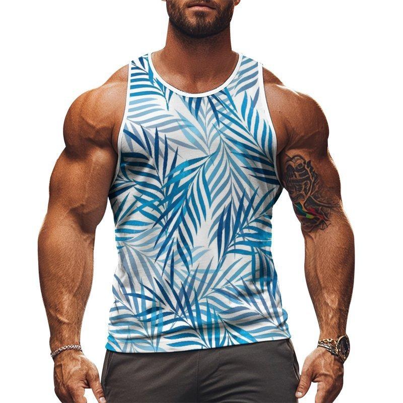 

Майка без рукавов с 3D-принтом «Мускулистый мужчина», пляжная гавайская майка с кокосовой пальмой 6XL