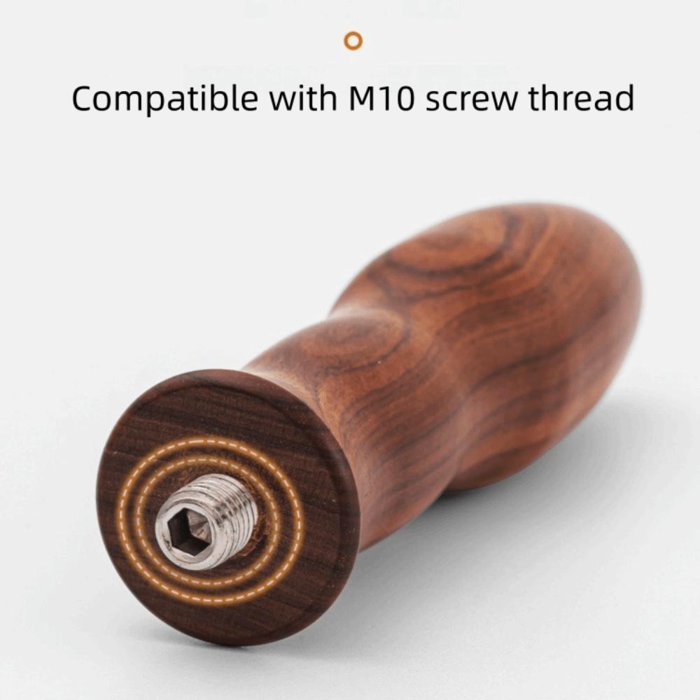 M10 Kaffeemaschinengriff Drehbarer Filterhaltergriff Neuer Holzgriff Café-Zubehör