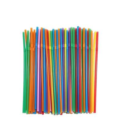 100Pcs Multicolor Plastic Straws Kitchen Beverage Disposable Drinking Straw Cocktail Rietjes Wedding Party Accessories