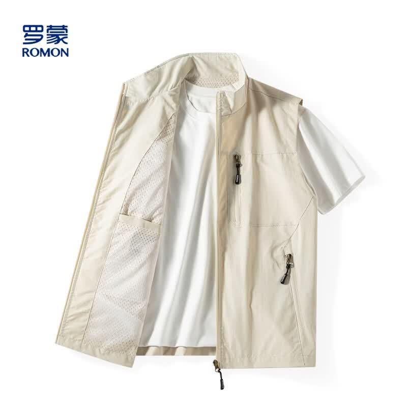 Luomeng Men's Workwear Multi-Pocket Vest