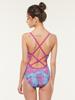 Tieseunain Multi-Mermaid One-Piece Double X-Back Swimsuit