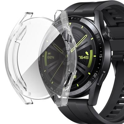 2in1 Case with Screen Protector for Huawei Watch GT 3 46mm, Transparent