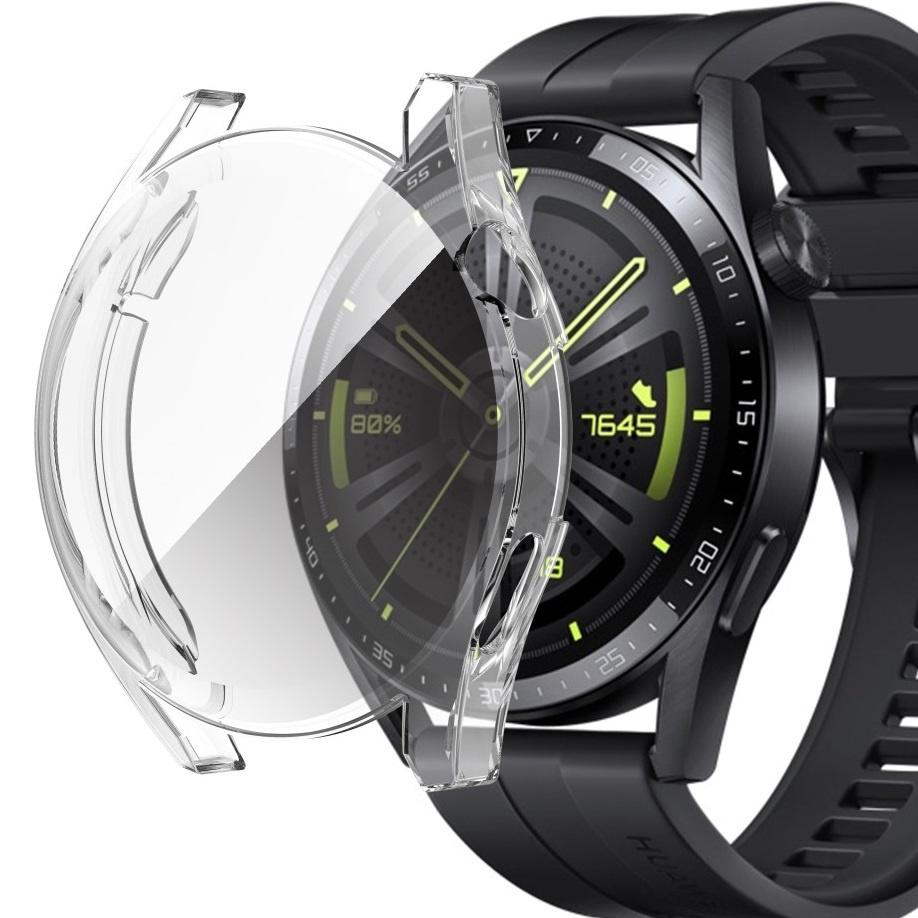 2in1 Case with Screen Protector for Huawei Watch GT 3 42mm, Transparent