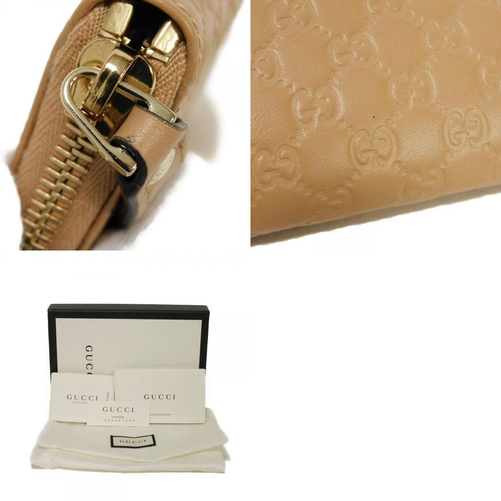 Used Guccissima Coin Purse 9539 544249 BMJ1G 2754 7943 with Embossed Double G Logo and Zip Around Closure, Micro GG