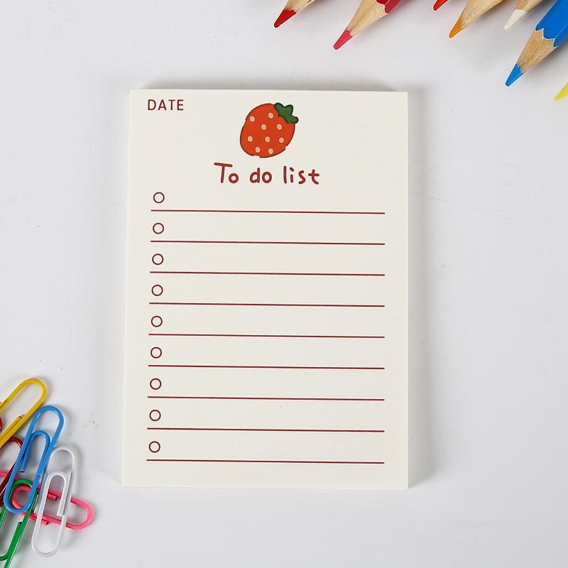 Sticky Notes Sticky Notes Bjørnemønster Søt frukt Enkle skrivesaker Gaver til studenter