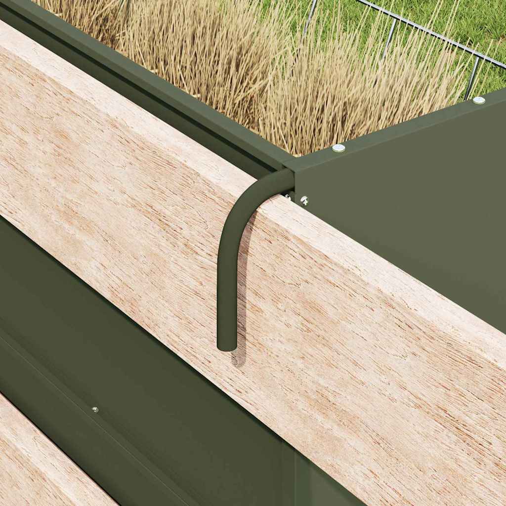 Hanging Hay Feeder Olive Green 61 X 33 X 66 Cm