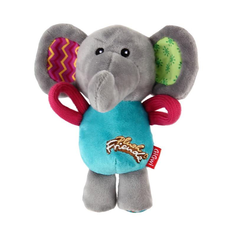 GiGwi Squeaky Elephant Dog Plush Toy