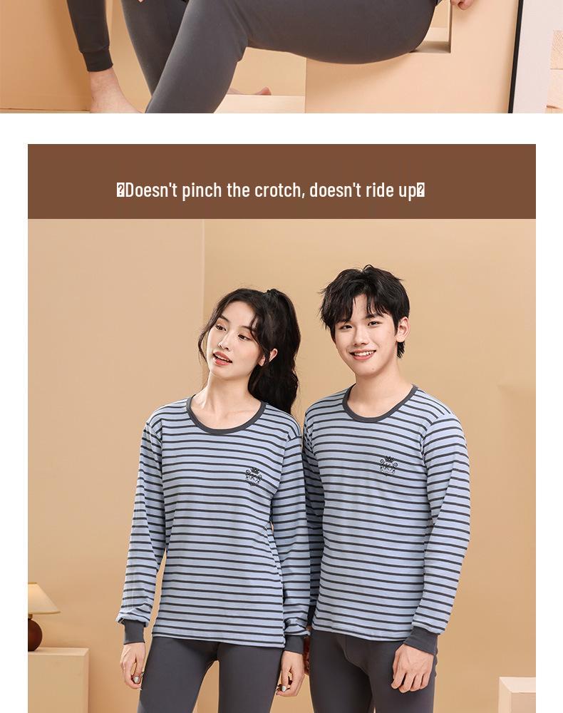 Children's Pure Cotton Thermal Underwear Set - Boys and Girls Pajamas for Autumn