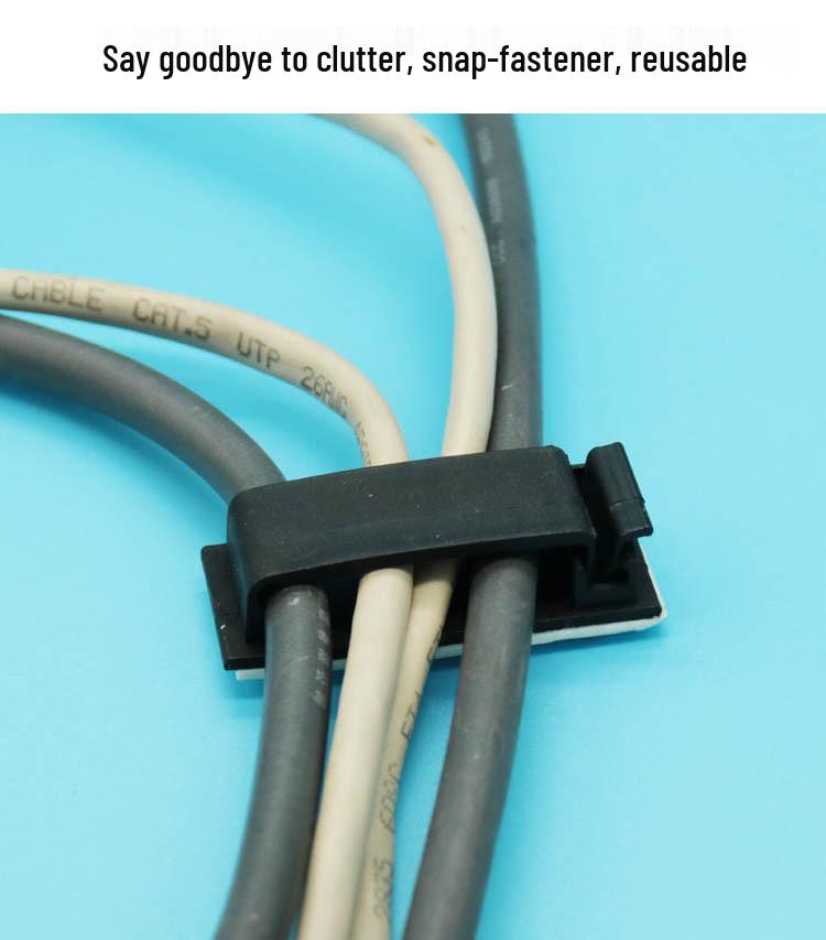 Adhesive Cable Management Clips: Wire Fixing & Organizer Base FC-30/40/50