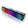 Wireless PC Speakers with Flowing LED Lights Computer Soundbar with Stereo Sound Desk Subwoofer
