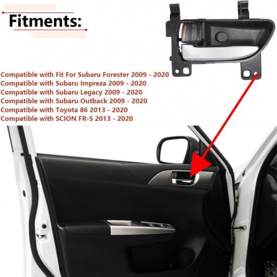 Left Driver Side Interior Door Handle Compatible with Forester Impreza Legacy Ou