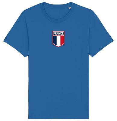 France Flag Badge T-Shirt 2024, Adults Kids Baby, Football Euro Shipping French