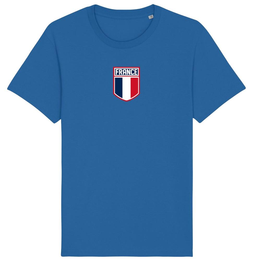 

Футболка с значком флага Франции 2024, Взрослые Дети Малыш, Футбол Евро Доставка Французский L