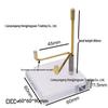 Transparent Acrylic Compass Mineral Specimen Holder & Display Stand