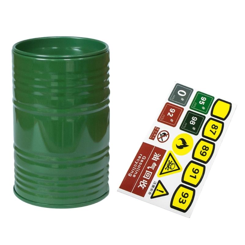 

Remote Control Car Modified Kits Simulation Gas Can Decoration for 1/8 1/10 Crawlers Realistic Oil Barrels Car Accessory зелений