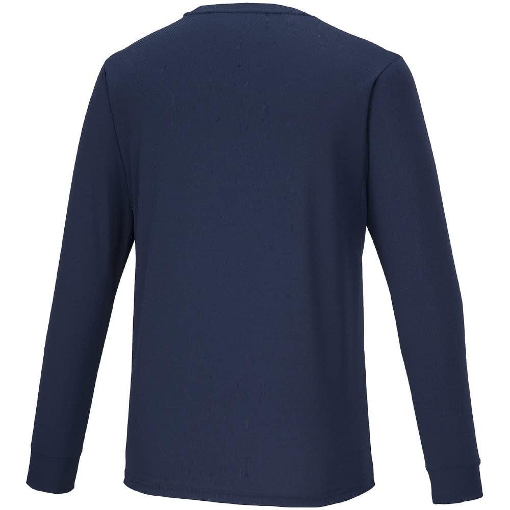 Mizuno Training Wear Long Sleeve Dress Size M T-Shirt, Moisture-Wicking, Quick-Drying, 32MAA157, Navy/Magenta,