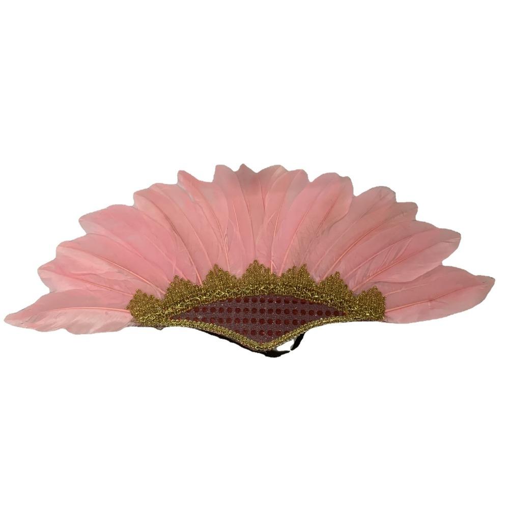 Head-mounted Feather Headdress Hair Band Carnival Costume Headwear Chief Headdress Adult Kids