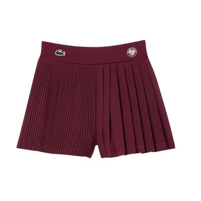 Womens/Ladies Roland Garros Edition Sports Pleated Tennis Shorts