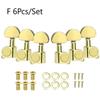 Folk Guitar String Tuning Pegs Semi-Closed/All-Closed Metal Guitar String Button Tuner Machine Heads Guitar Accessories