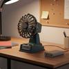 Dispositivo de Resfriamento de Mesa Retrô Configurações de Velocidade Estilo Vintage Ventilador de Mesa Ângulo Ajustável para Estudantes,