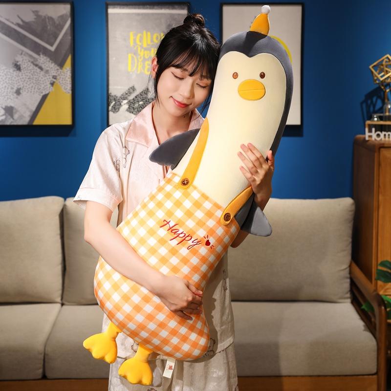 100cm Süßes Hühnchen Ente Pinguin Husky Einhorn Kawaii Langes Kissen Stofftiere Weiche Tierpuppen Schlafsachen Geburtstagsspielzeug