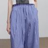 Chuyu 2025 Summer Relaxed Plaid Wide-Leg Casual Pants