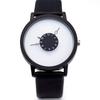 ZooooM Literal Simple Simple Fashion Accessory with Inner Fun Casual Style for Men and Women Wristwatch, Hands, (Black & White) ZM-SINDOKEI-BW