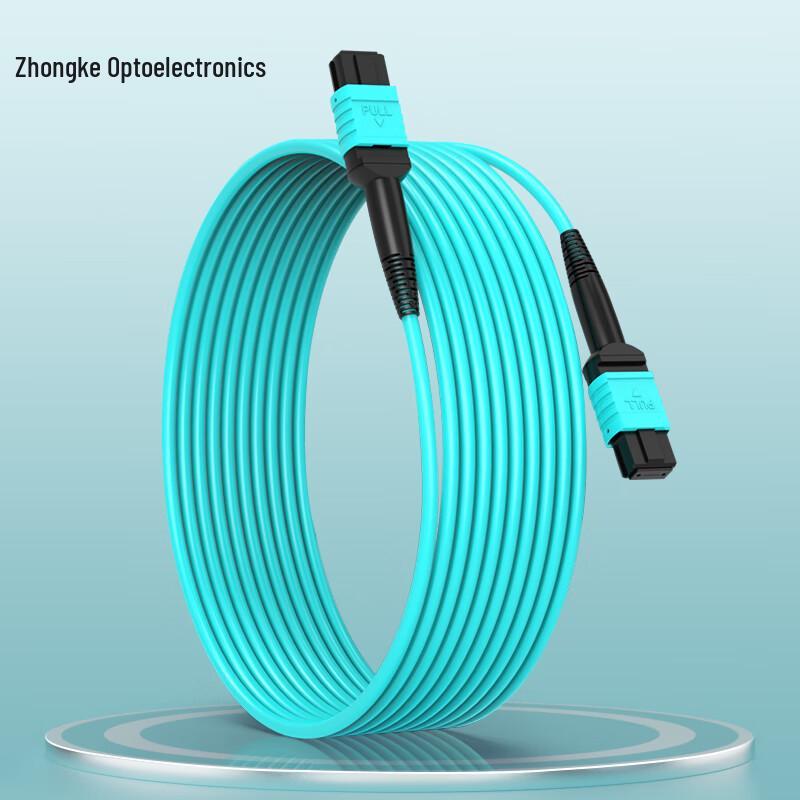 

Zhongke Opto MPO-MPO Multimode OM4 Fiber Patch Cable (MTP Compatible) 2m