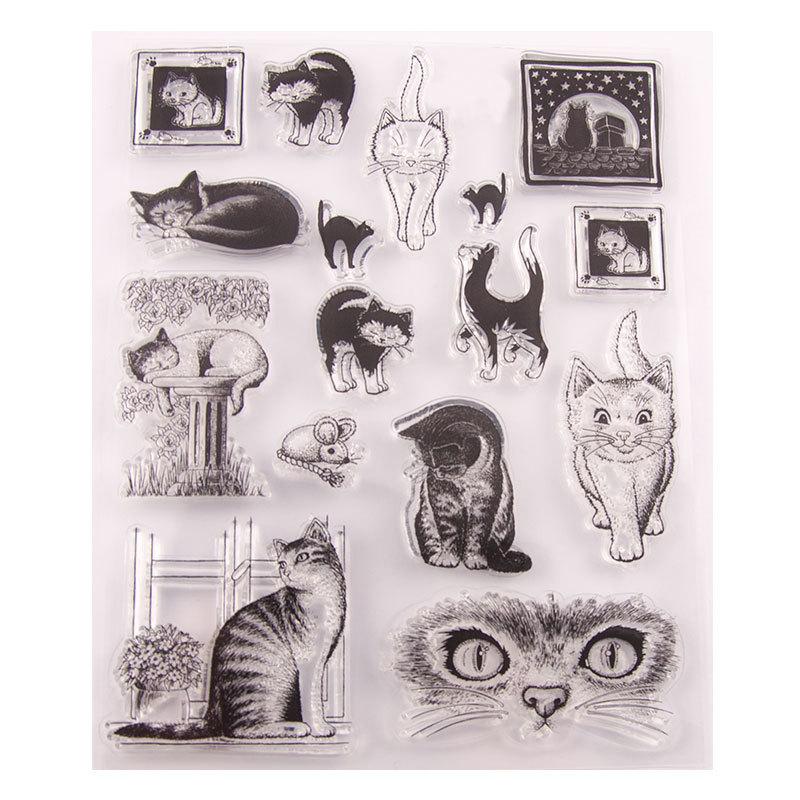 Clear Stamp for Card Making Rubber Stamp Transparent Silicone Stamps for Scrapbooking Photo Album Paper Decorations