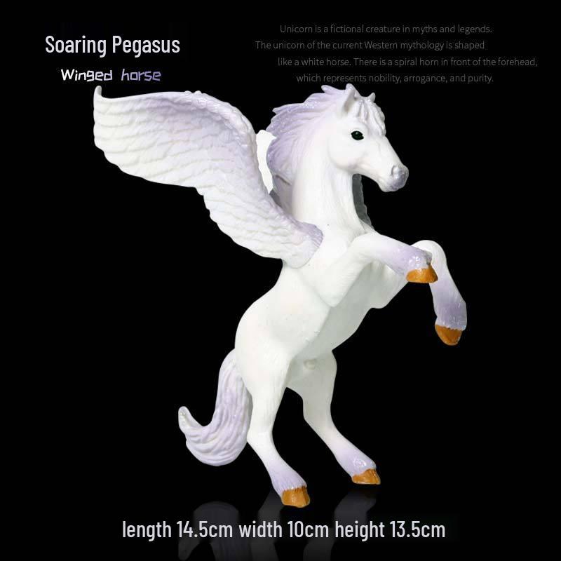 European Mythical Pegasus Unicorn Toy Model: Elf, Mythical Creature, Magic Beast 