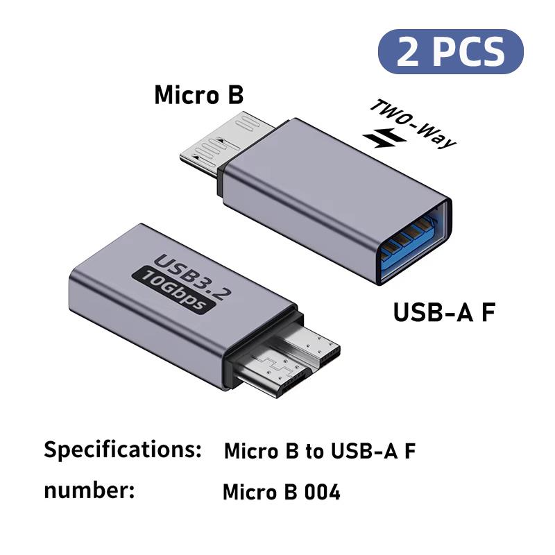 Micro B USB C 3.0 Male To Type C Female Adapter Type-C USB3.0 Micro B Connector for External Hard Drive Disk HDD Cable Adapter